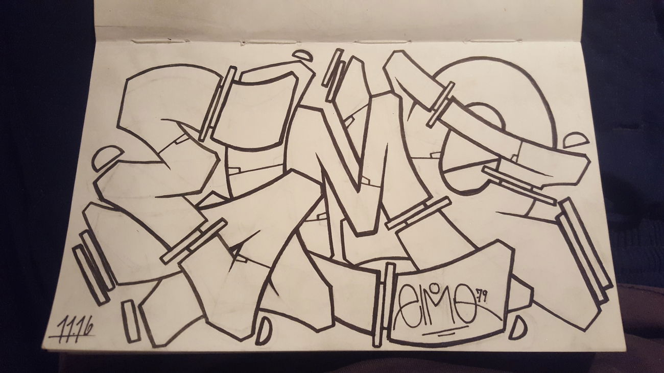 Graffiti Sketch - Photo by Droopy - elmo