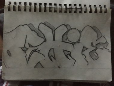 Graffiti Sketch - Photo by Droopy - elmo, oettinger