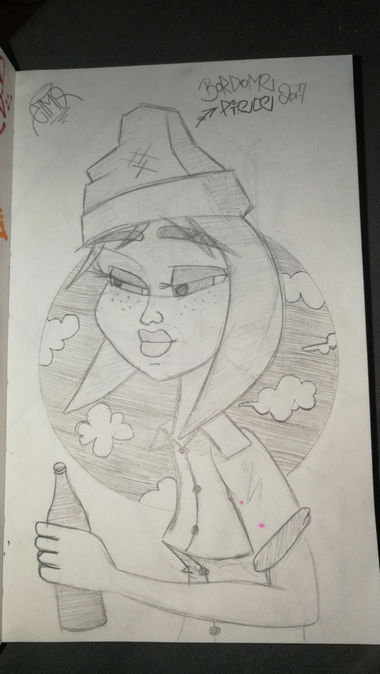 Graffiti Sketch - Photo by Droopy - elmo, boredome