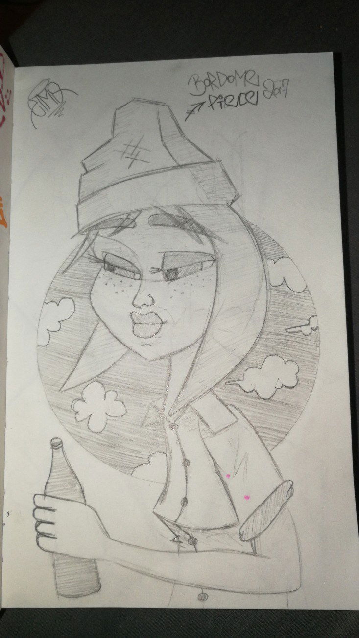 Graffiti Sketch - Photo by Droopy - elmo, boredome