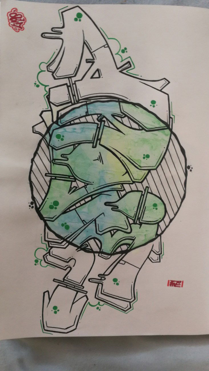 Graffiti Photo by Droopy - rune, angie, elmo