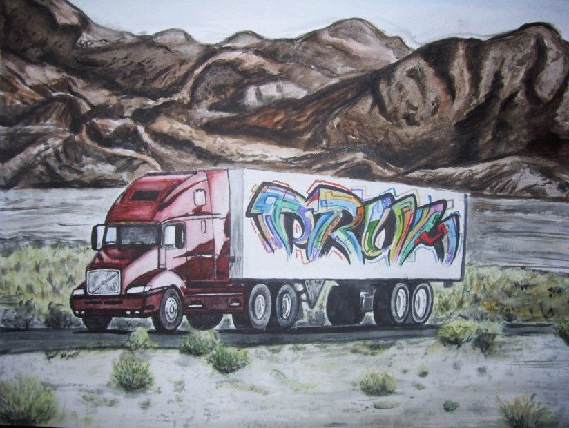 Graffiti Sketch - Photo by Drum33 - Drum, Drum33, car (2012)