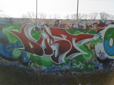 Graffiti Wall - Photo by Dust - dust, thonon, graffiti (2014)