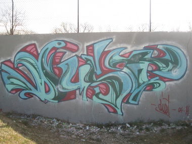Graffiti Wall in Thonon-les-Bains - Photo by Dust - Dust, graffiti, thonon (2014)