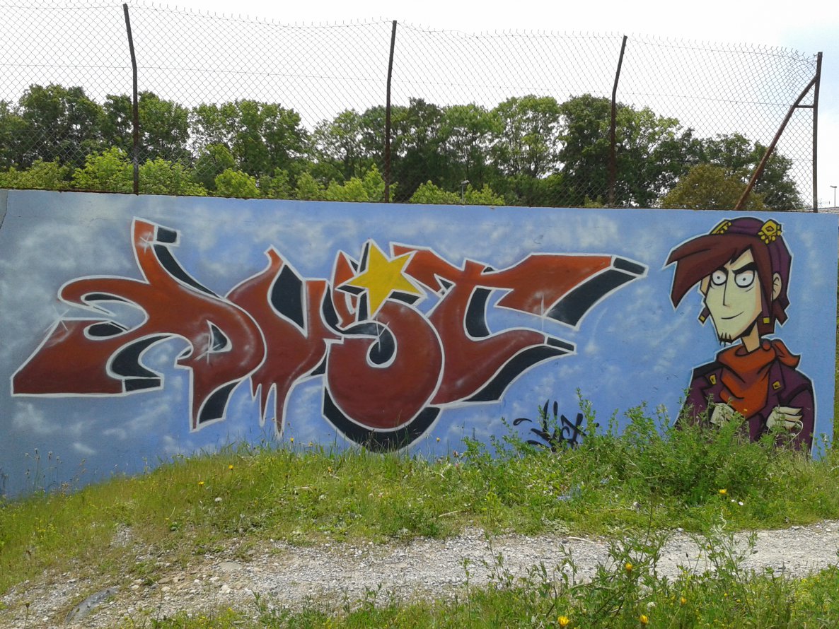 Graffiti Wall in Thonon-les-Bains - Photo by Dust - dust, graffiti, thonon (2014)