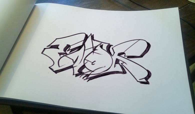 Graffiti Sketch - Photo by Dwase