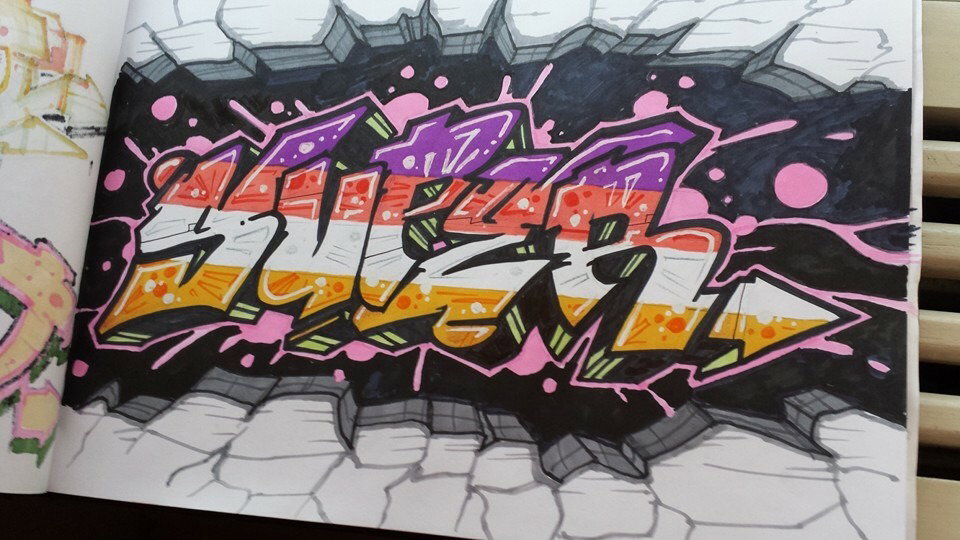 Graffiti Sketch - Photo by Dwase