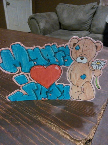 Graffiti Artwork in Apopka - Photo by Dylex - love, bear, batman (2015)