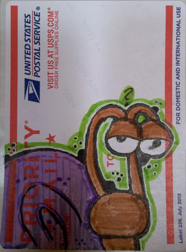 Graffiti Sketch in Apopka, fal - Photo by Dylex - Postman, post, man (2015)