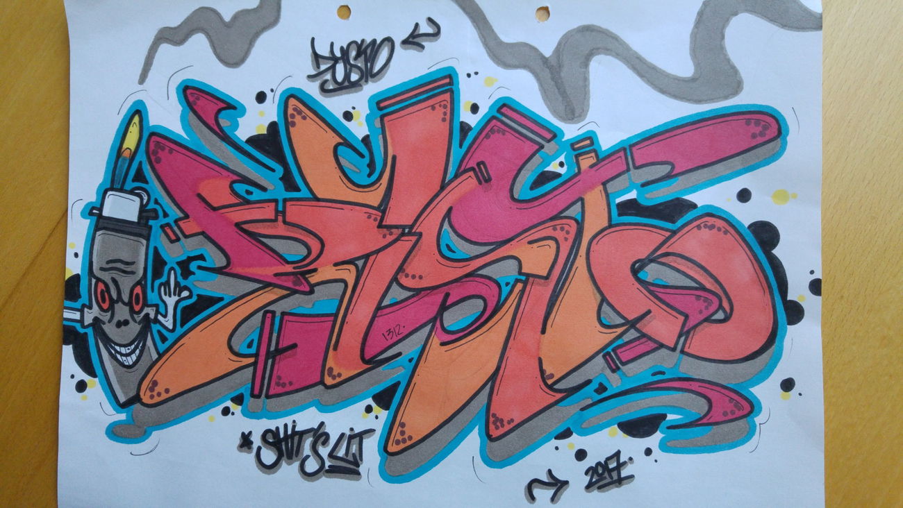 Graffiti Sketch - Photo by Dyst0 - Lit, Dyst0 (2017)