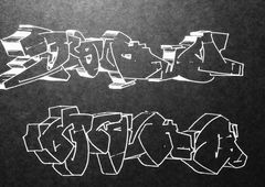 Graffiti Sketch - Photo by Dzugerman - zuka, gbs, blackandwhite (2018)