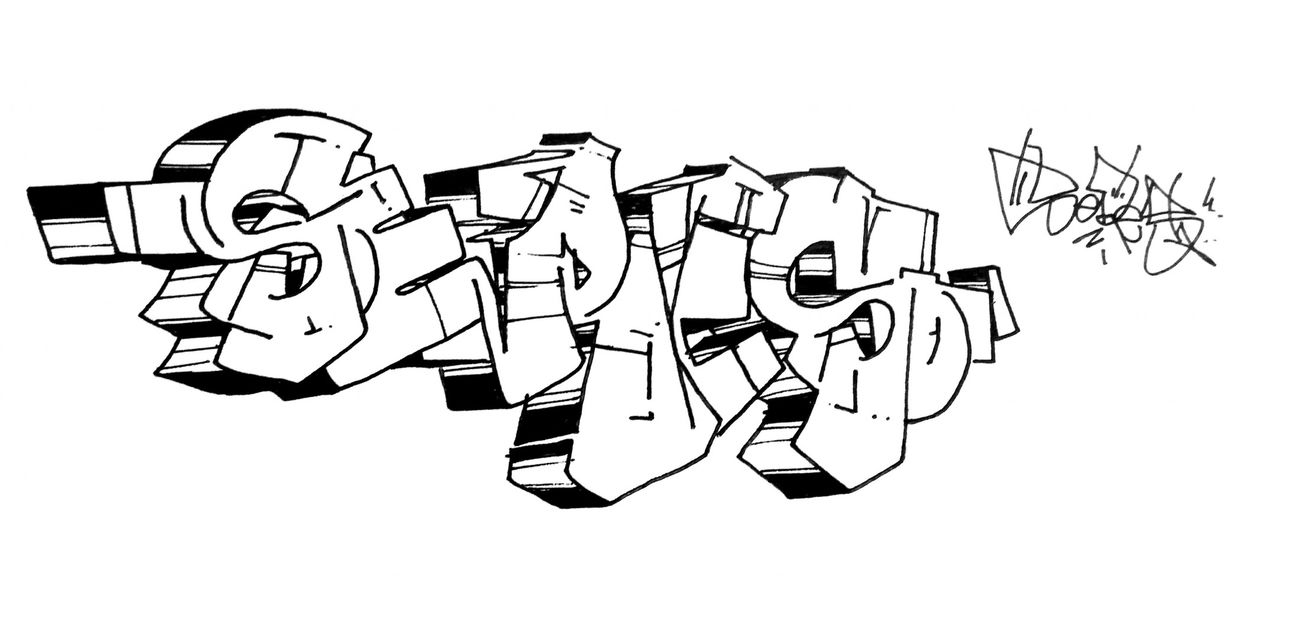 Graffiti Sketch - Photo by Dzugerman - Seres (2019)