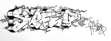 Graffiti Wall in SAMARA - Photo by Dzugerman - speed, sketch, zukan (2019)