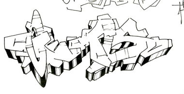 Graffiti Sketch - Photo by Dzugerman - gets, blackandwhite (2018)