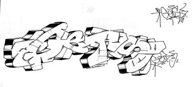 Graffiti Sketch - Photo by Dzugerman - gets, blackandwhite, b&w (2018)