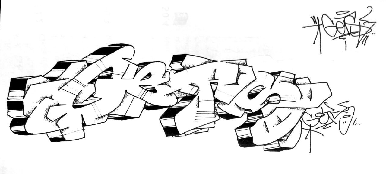 Graffiti Sketch - Photo by Dzugerman - gets, blackandwhite, b&w (2018)