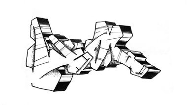 Graffiti Sketch - Photo by Dzugerman - weal, blackandwhite, dotwork (2018)