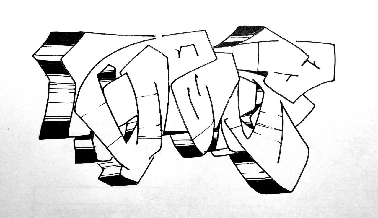 Graffiti Sketch - Photo by Dzugerman - gbs, zukeng (2018)