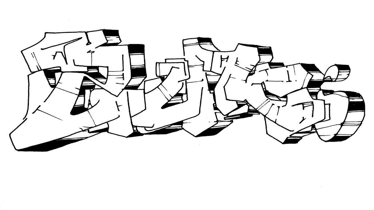 Graffiti Sketch - Photo by Dzugerman - zukeng, blackandwhite (2018)