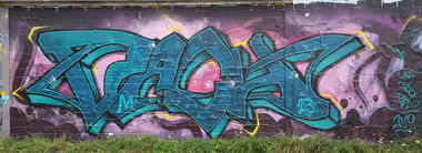 Graffiti Wall - Photo by E510 - Dach, 2019