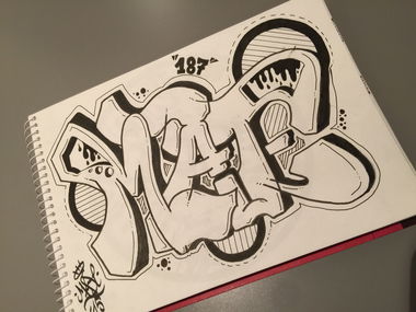 Graffiti Sketch - Photo by EDEL187 - MATE, Taylors (2016)