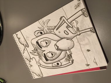 Graffiti Sketch in Germany - Photo by EDEL187 (2016)