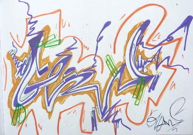 Graffiti Sketch - Photo by EDOZ
