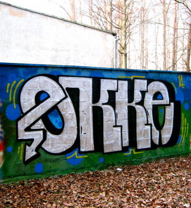 Graffiti Wall - Photo by EIGHTBITBANDITS - EKKE, RUFF, CREW (2014)