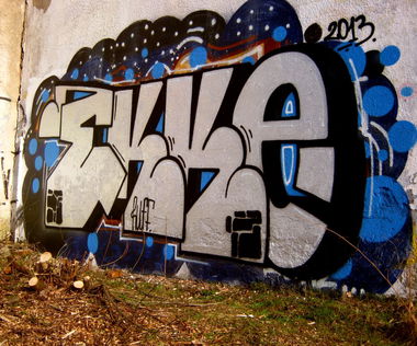 Graffiti Wall - Photo by EIGHTBITBANDITS - Ekke, RUFF, CREW