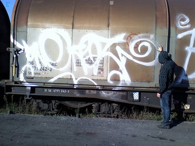 Graffiti Train - Photo by ELECTROZ (2009)