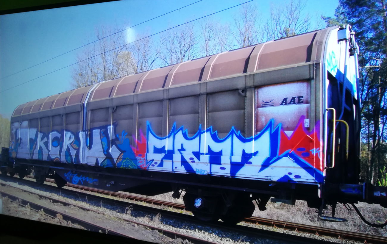 Graffiti Train - Photo by ELECTROZ - fr8, freight (2019)