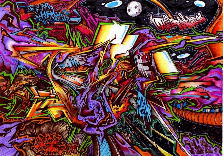 Graffiti Sketch - Photo by ELTCHIFF