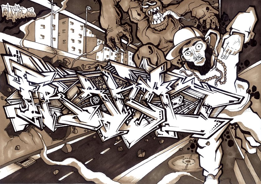 Graffiti Sketch - Photo by ELTCHIFF