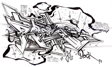 Graffiti Sketch - Photo by ELTCHIFF (2003)