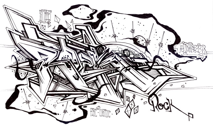 Graffiti Sketch - Photo by ELTCHIFF (2003)