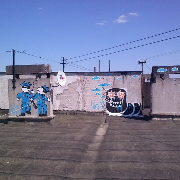 Graffiti Street Art - Photo by ELandLoLa - elvis, 180, lola (2013)