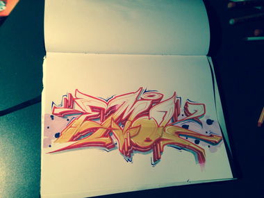 Graffiti Sketch - Photo by EMOK - EMOK