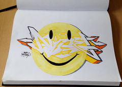 Graffiti Sketch - Photo by EMOK - Seor, Nice (2016)