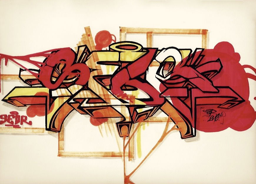 Graffiti Sketch - Photo by EMOK - SEOR (2016)