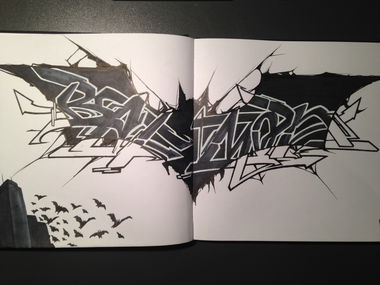 Graffiti Sketch - Photo by EMOK
