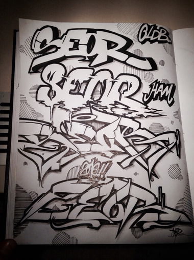 Graffiti Wall - Photo by EMOK - Seor, Oldb, Ham (2016)