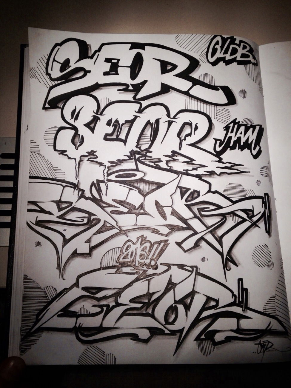 Graffiti Wall - Photo by EMOK - Seor, Oldb, Ham (2016)