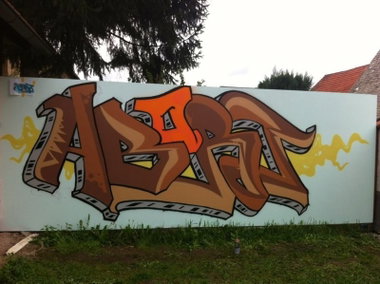 Graffiti Wall in Deutschland - Photo by ENOD8 - Abort (2013)