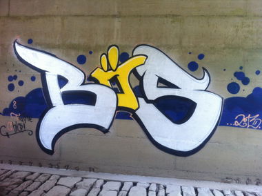 Graffiti Bombing - Photo by ENOD8 - Boes (2013)