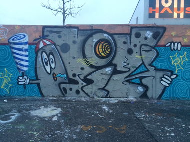 Graffiti Wall - Photo by ENOD8 - Otik, karlsruhe (2016)