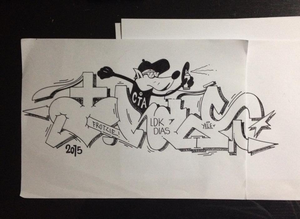 Graffiti Sketch in Nicolás Romero - Photo by EOZ1