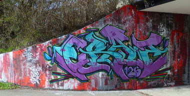 Graffiti Wall in Homburg - Photo by ERAS43 - ERASER, 43, HFC (2015)