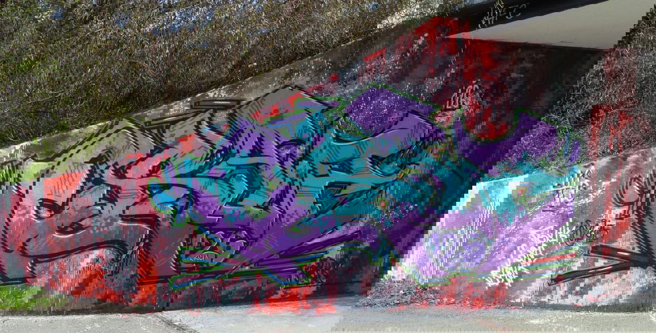 Graffiti Wall in Homburg - Photo by ERAS43 - ERASER, 43, HFC (2015)