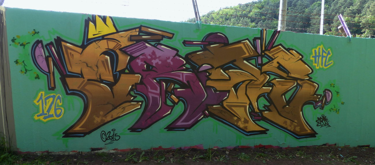 Graffiti Wall - Photo by ERAS43 - ERASER, 43, HFC (2015)