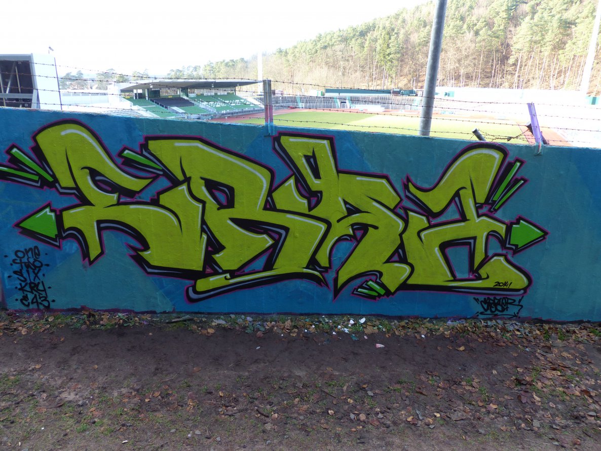 Graffiti Wall in Homburg - Photo by ERAS43 - ERAZ (2014)